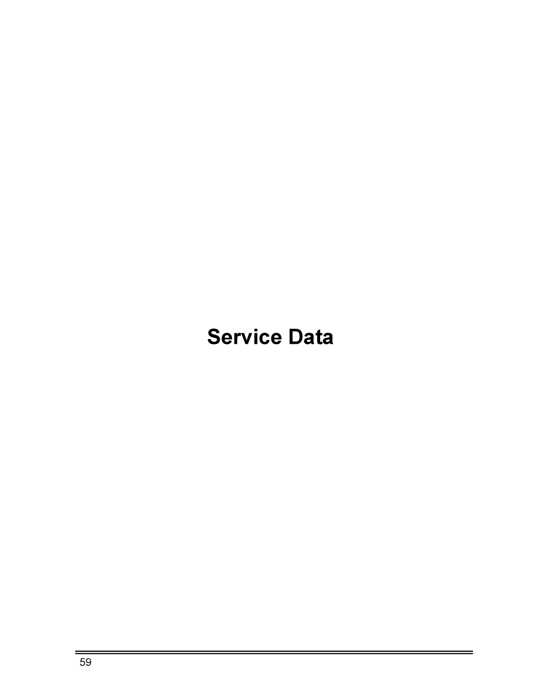 Whirlpool CL-8 user manual Service Data 