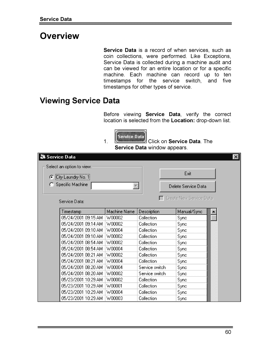 Whirlpool CL-8 user manual Viewing Service Data 