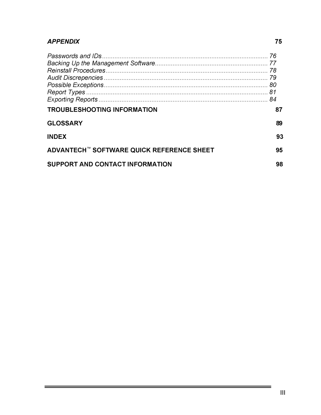 Whirlpool CL-8 user manual Appendix 