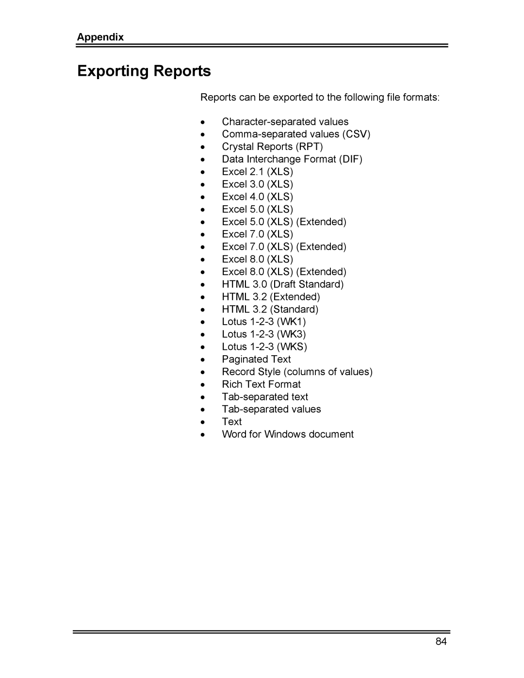 Whirlpool CL-8 user manual Exporting Reports 