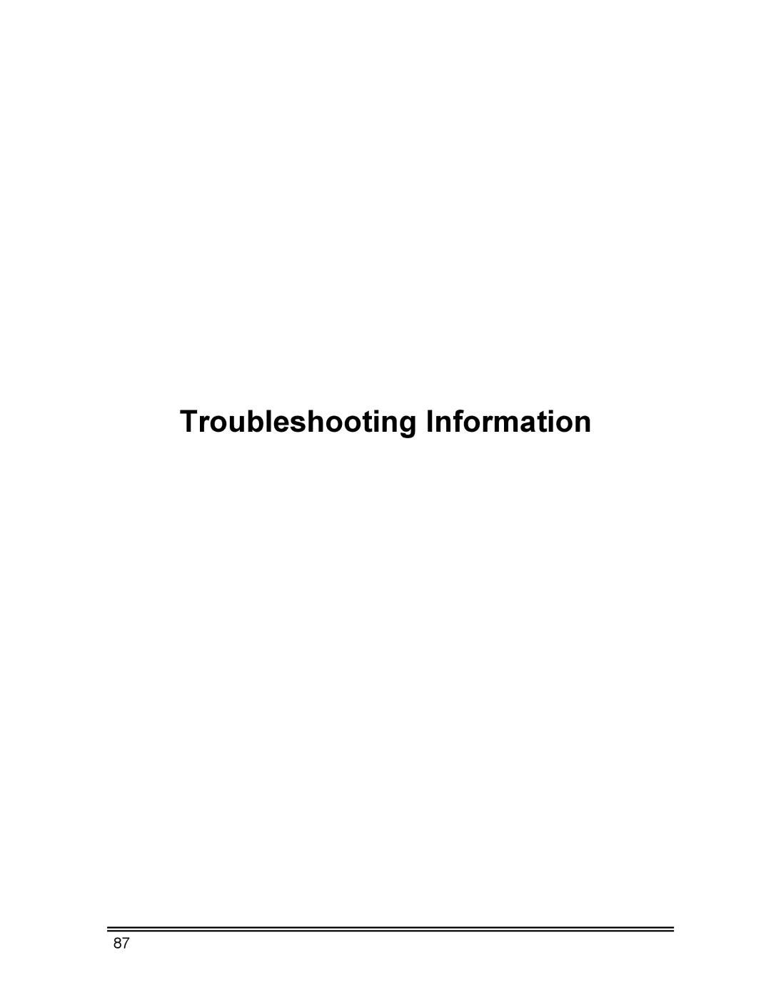 Whirlpool CL-8 user manual Troubleshooting Information 