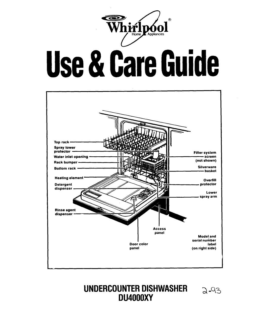 Whirlpool DU4000XY manual Use&CareGuide, Kfl 