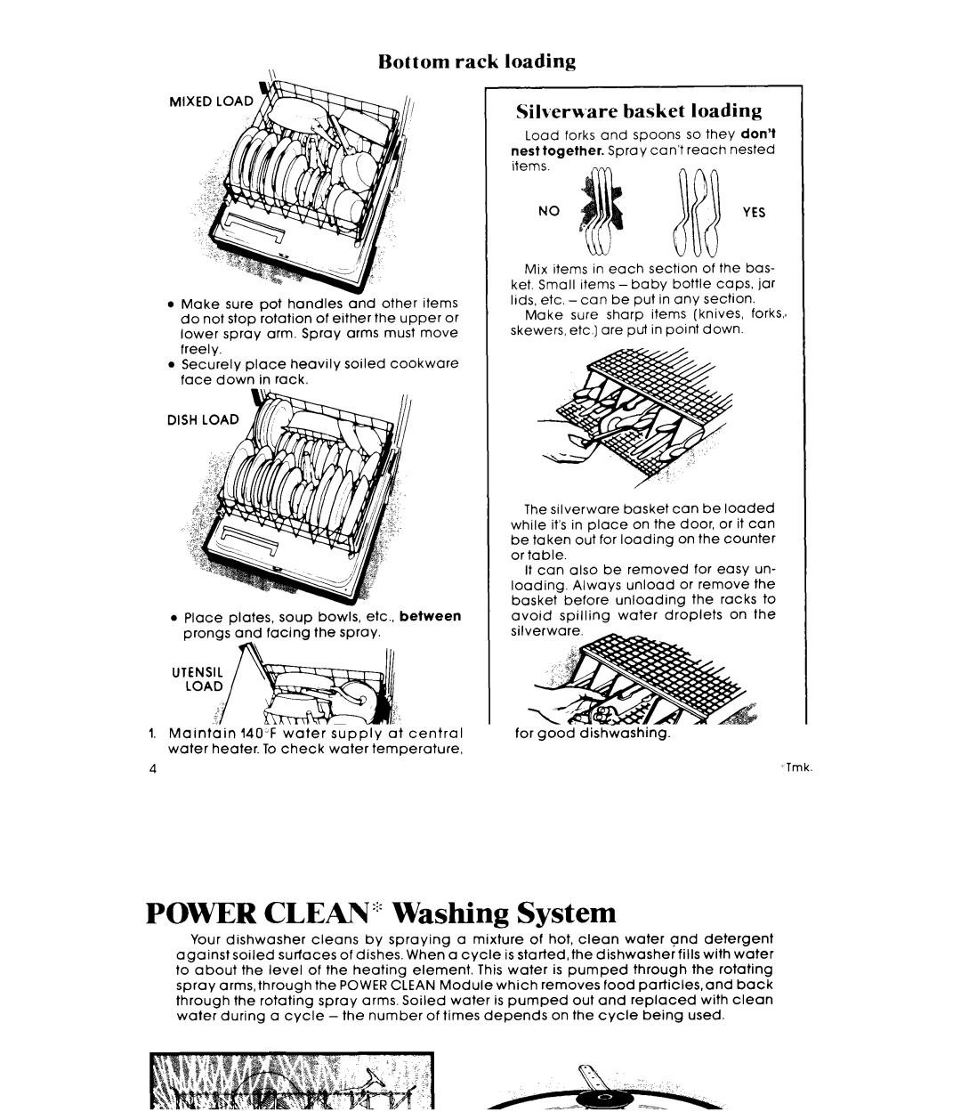 Whirlpool DU5504XM manual Bottom rack loading Silverware basket loading, Noyes 