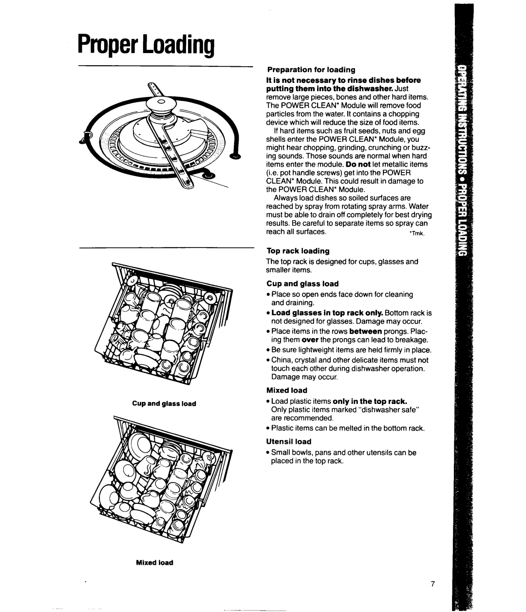 Whirlpool DU8550XT manual ProperLoading 