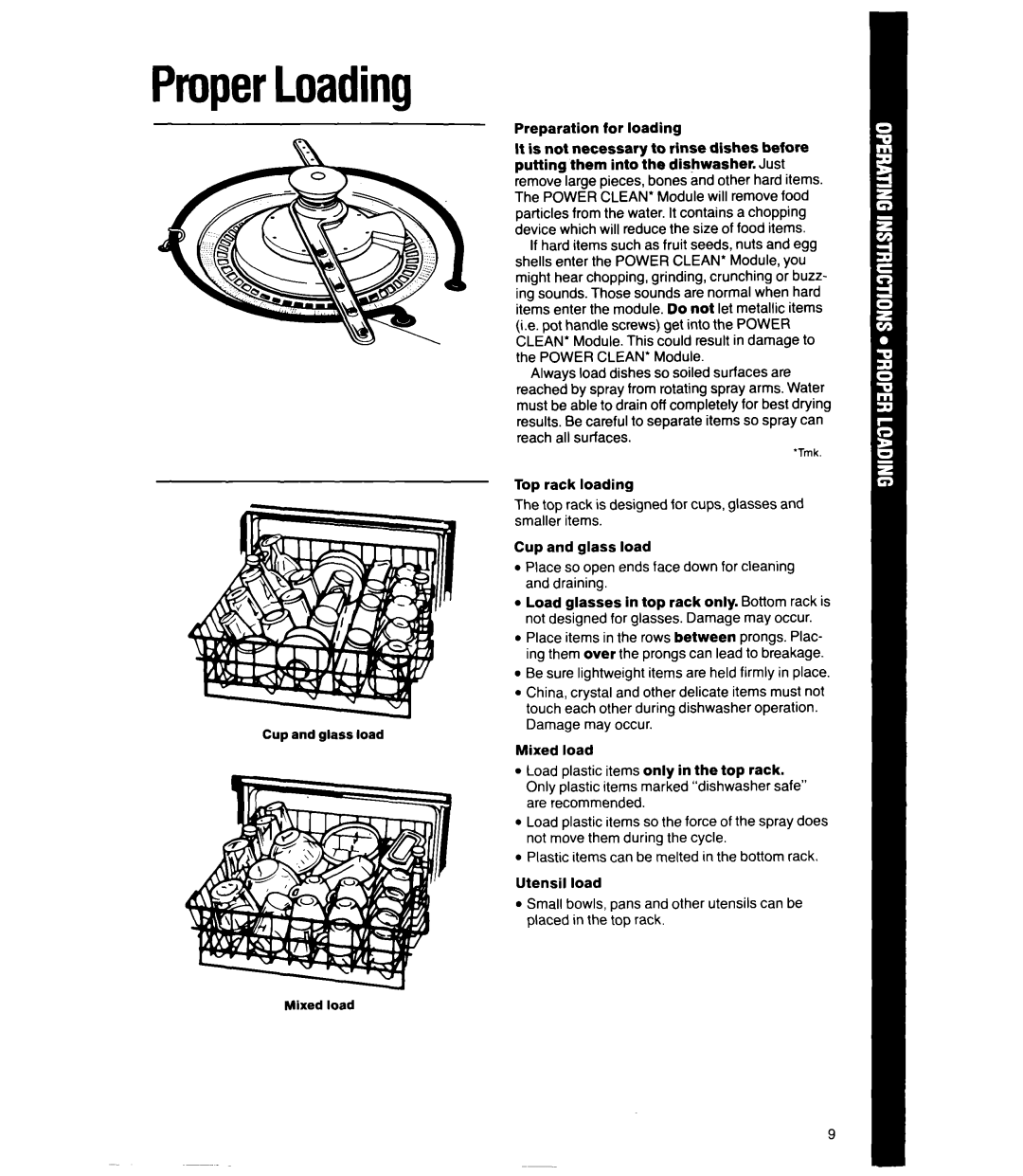 Whirlpool DU8950XT manual ProperLoading 