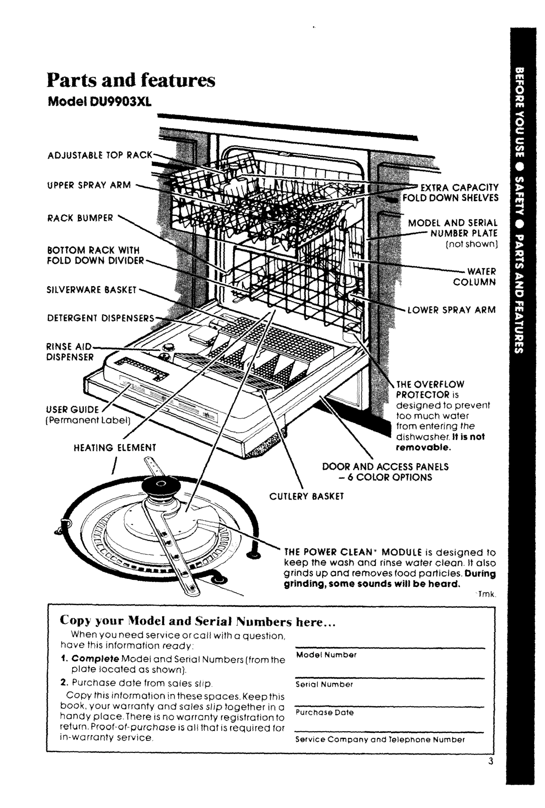 Whirlpool DU9903XL manual 