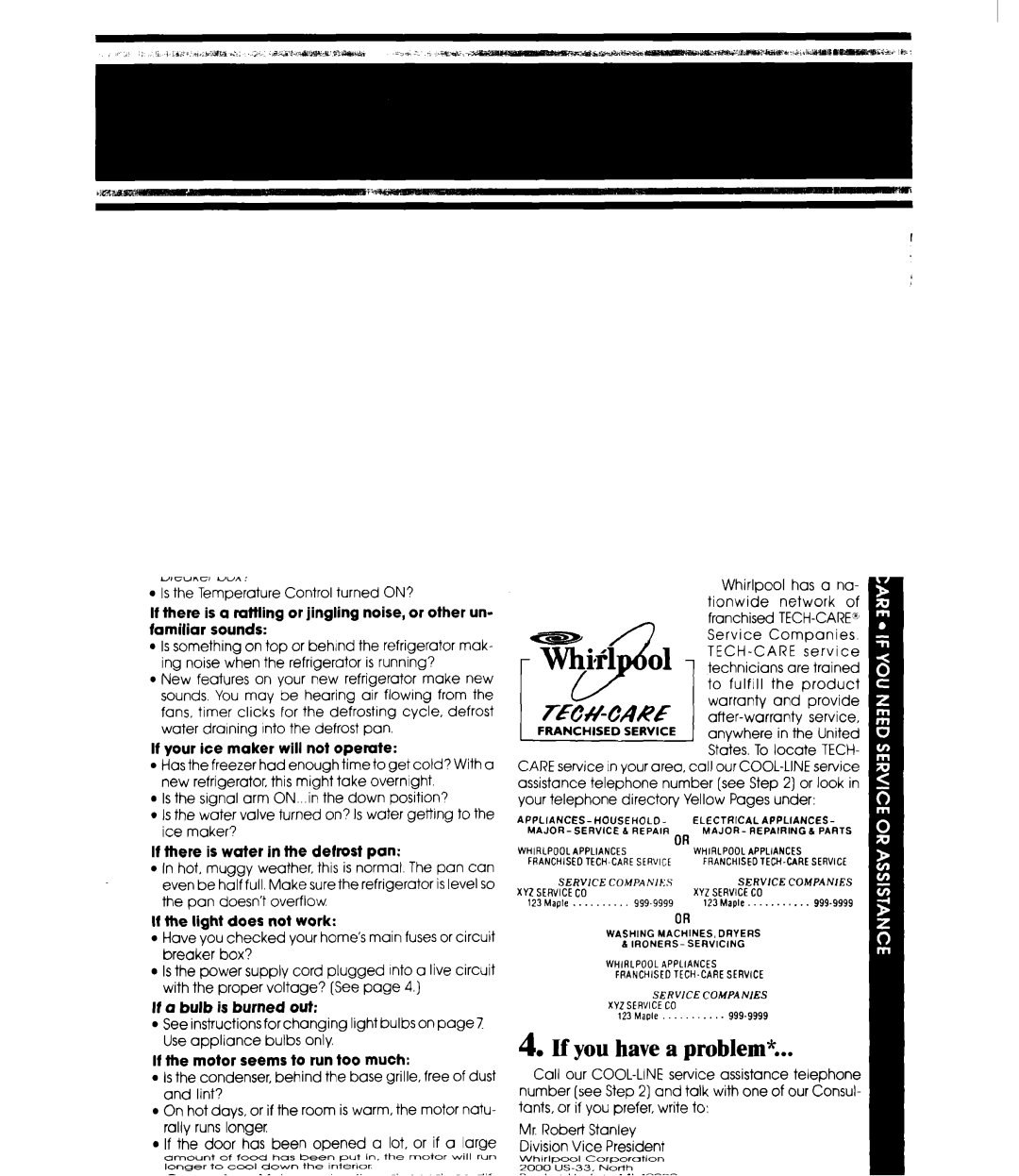 Whirlpool EB19ZK manual Whirlpool Corporation 