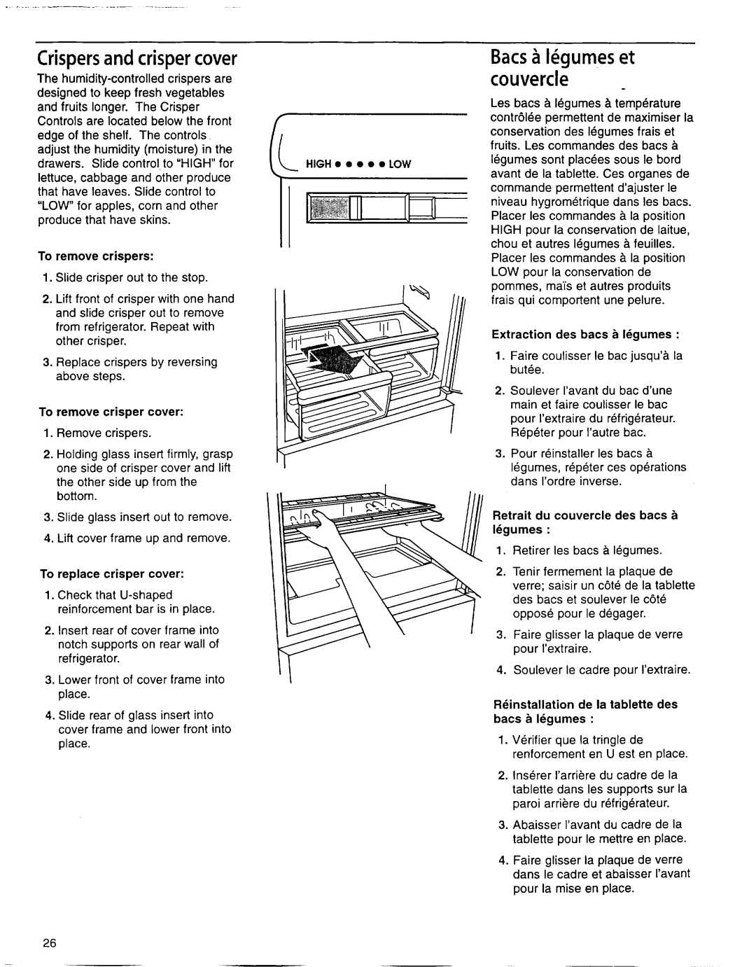 Whirlpool EB22DKXFB00 manual Bats a legumes et, Couvercle 