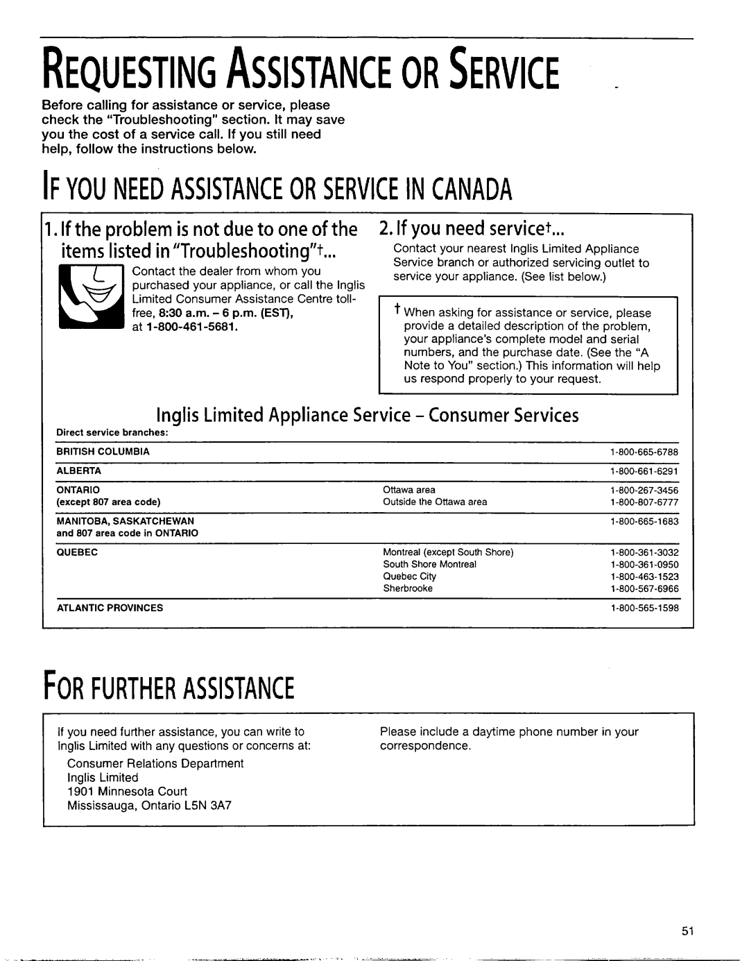 Whirlpool EB22DKXFB00 manual Ifyouneedassistanceorserviceincanada, If you need servicet 