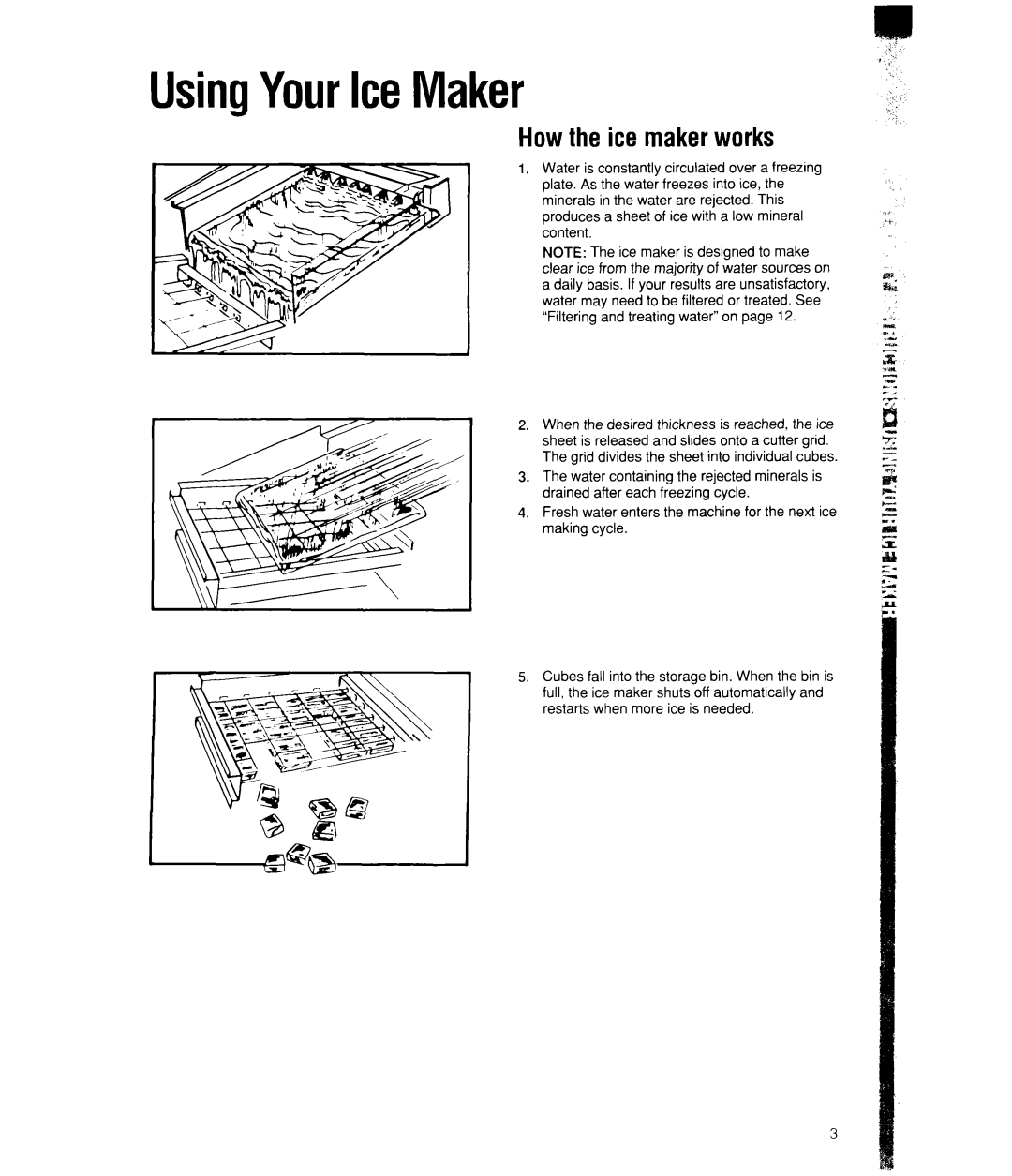 Whirlpool EC510 manual UsingYourIceMaker, Howthe ice makerworks 