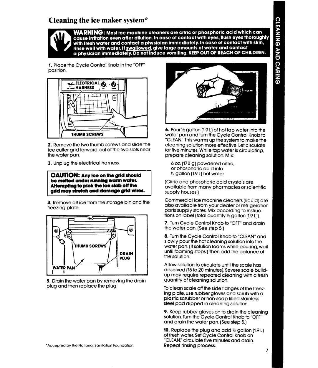 Whirlpool EC5100 manual Unplug the electrical harness 