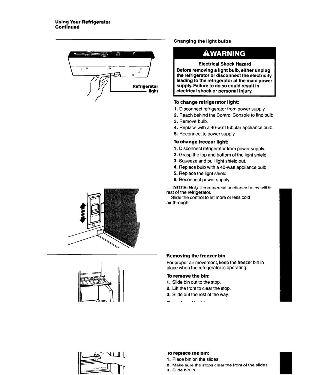 Whirlpool ED20GK, ED20HK manual 