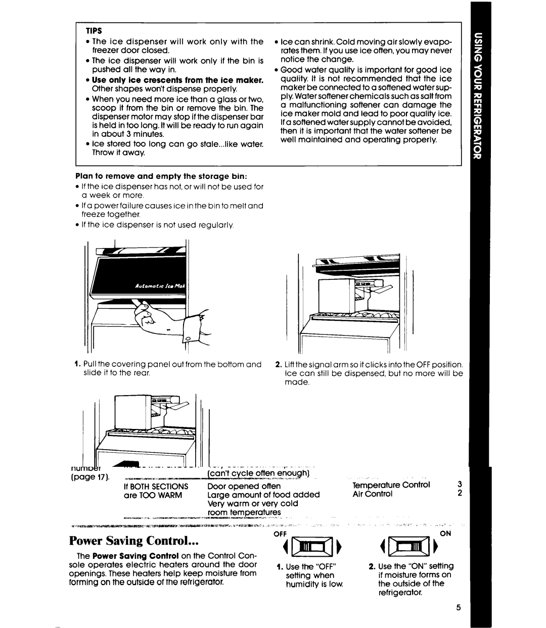 Whirlpool ED22PR manual Tips 