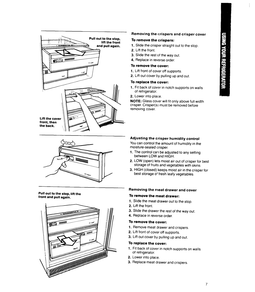 Whirlpool ED22RQ manual Front, then Back 