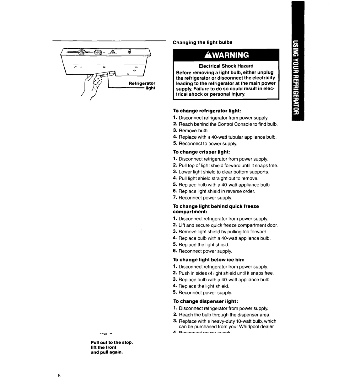 Whirlpool ED25RQ manual Reconnect power supply 