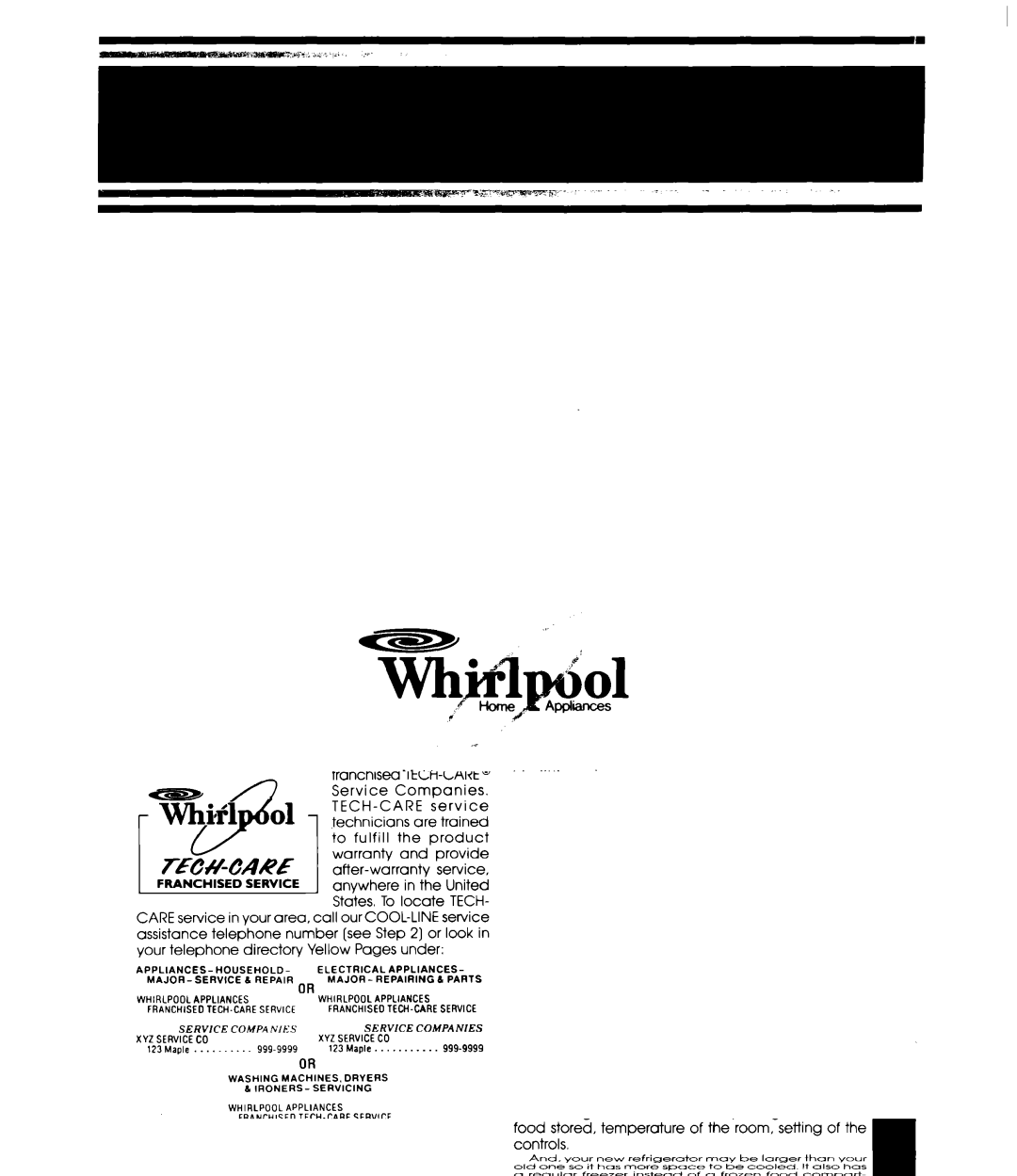 Whirlpool ED25SMIII manual Whirlpool Corporation 