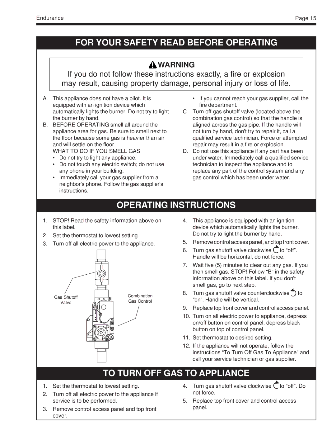 Whirlpool EDP/EDN warranty For Your Safety Read Before Operating 