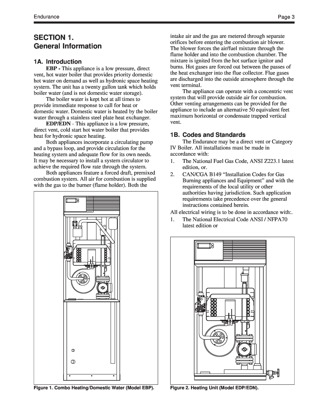 Whirlpool EDP/EDN warranty SECTION General Information, 1A. Introduction, 1B. Codes and Standards 