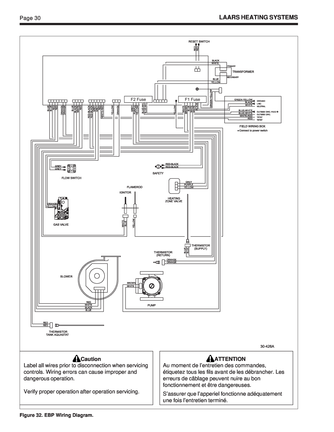 Whirlpool EDP/EDN warranty Laars Heating Systems, EBP Wiring Diagram 