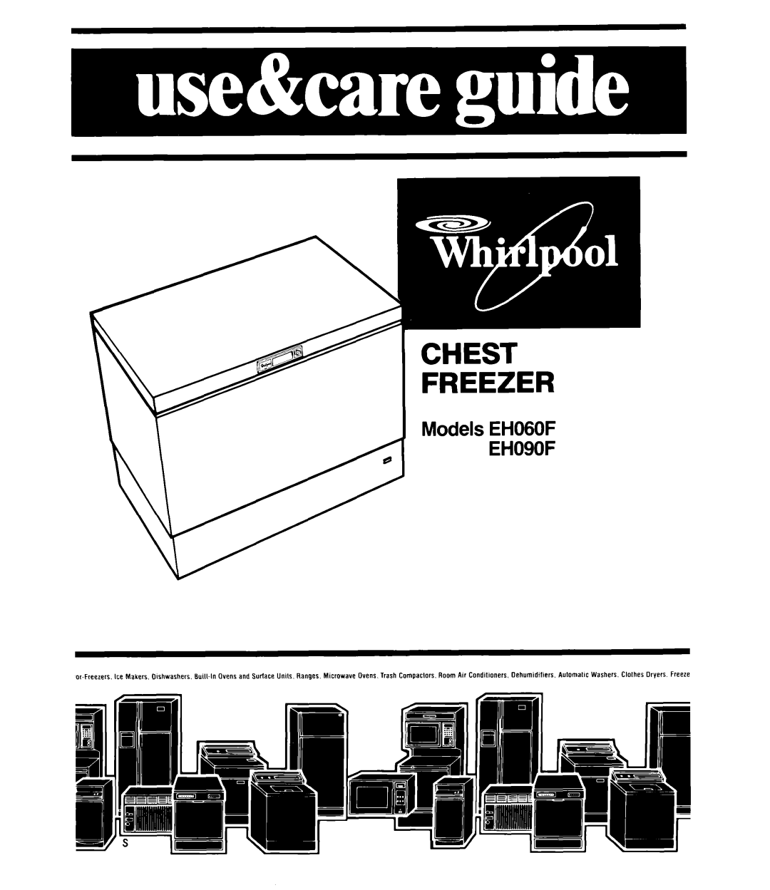 Whirlpool EH090F, EH060F manual Models Ehogof 