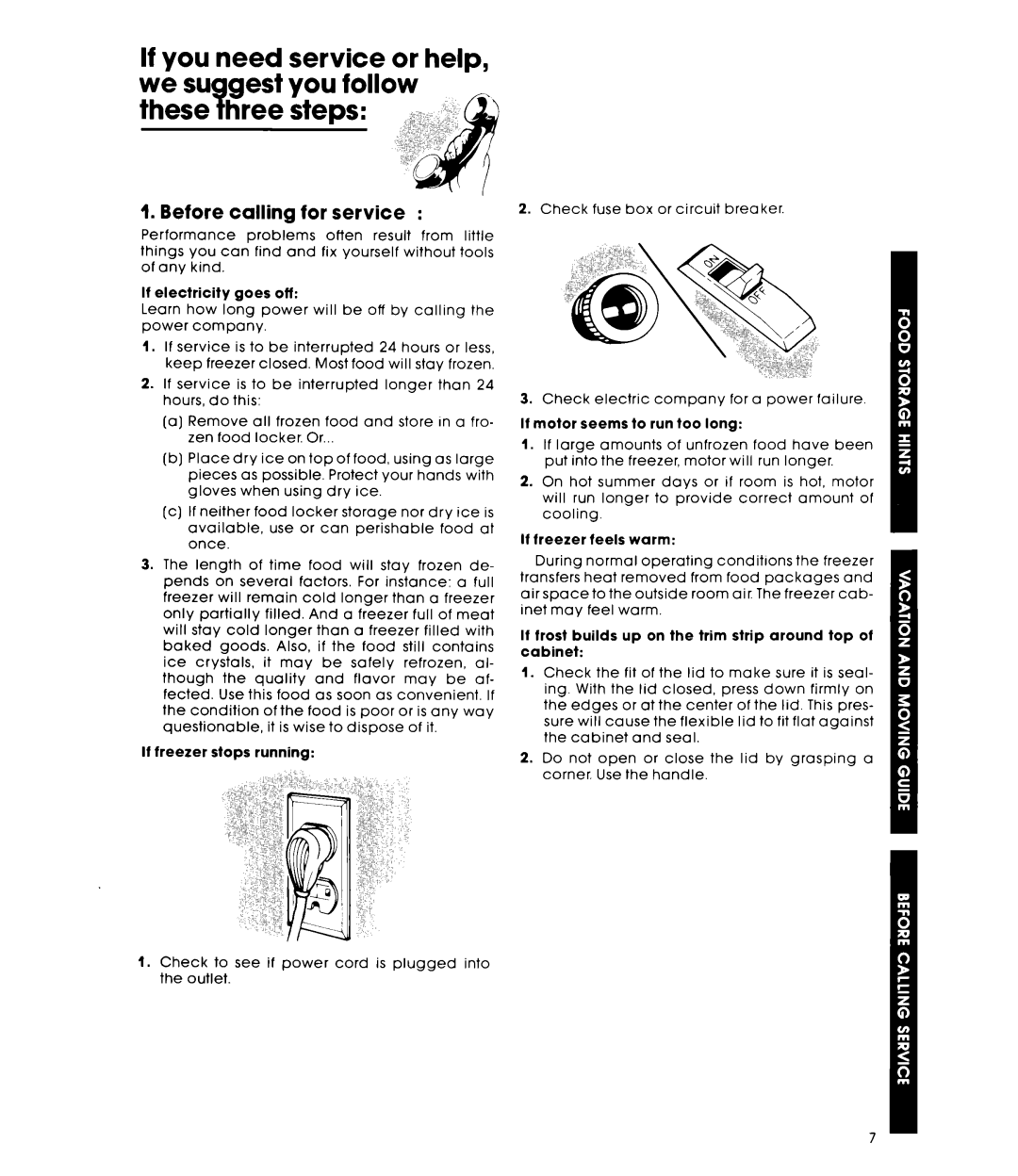 Whirlpool EH090FXK, EH060FXK warranty Before calling for service 