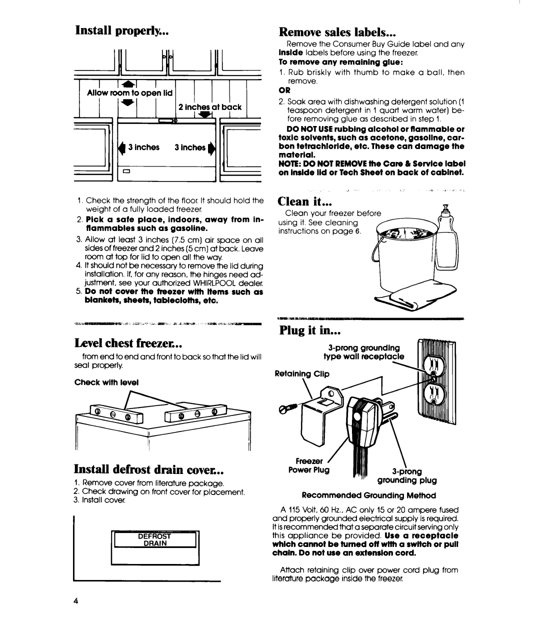 Whirlpool EH12OC EH15OC manual 111 