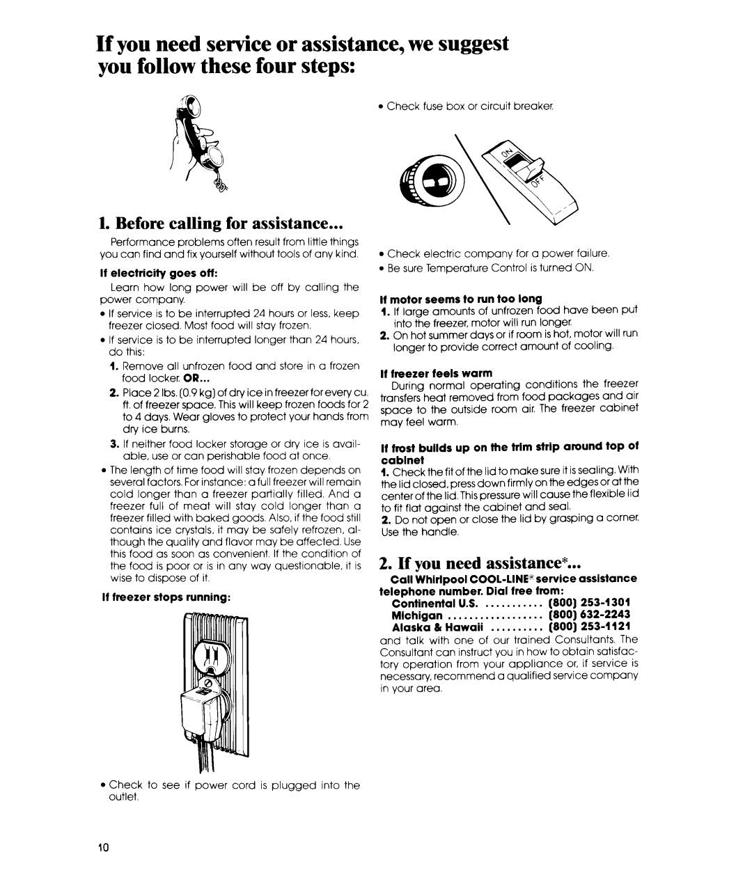 Whirlpool EHOSOF, EHOGOF manual Before calling for assistance, If you need assistance 