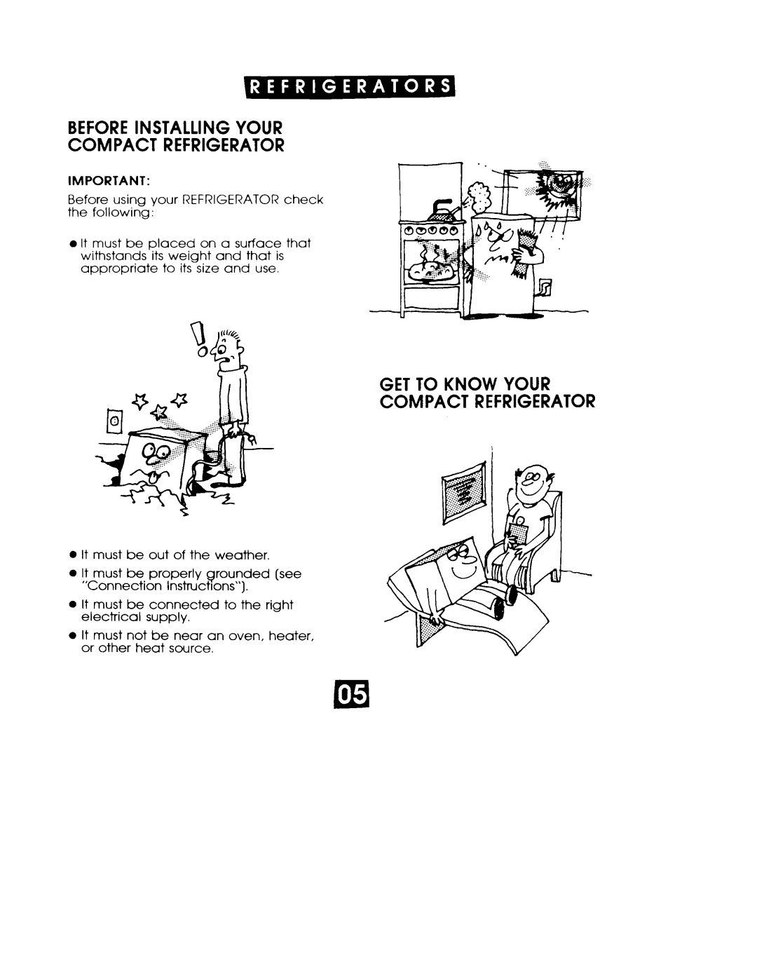 Whirlpool EL02CCXJW manual Beforeinstalling Your Compact Refrigerator, GET to Know Your Compact Refrigerator 