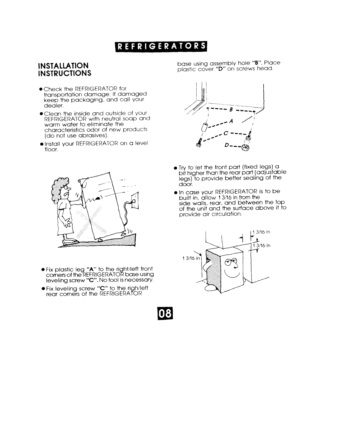 Whirlpool EL02CCXJW manual Installation Instructions 