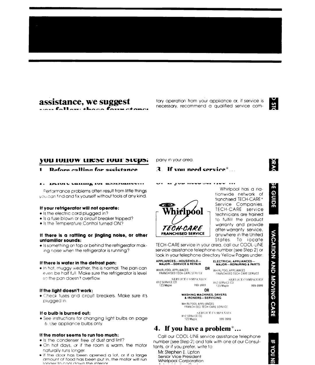 Whirlpool ET14DC, ET12DC manual 