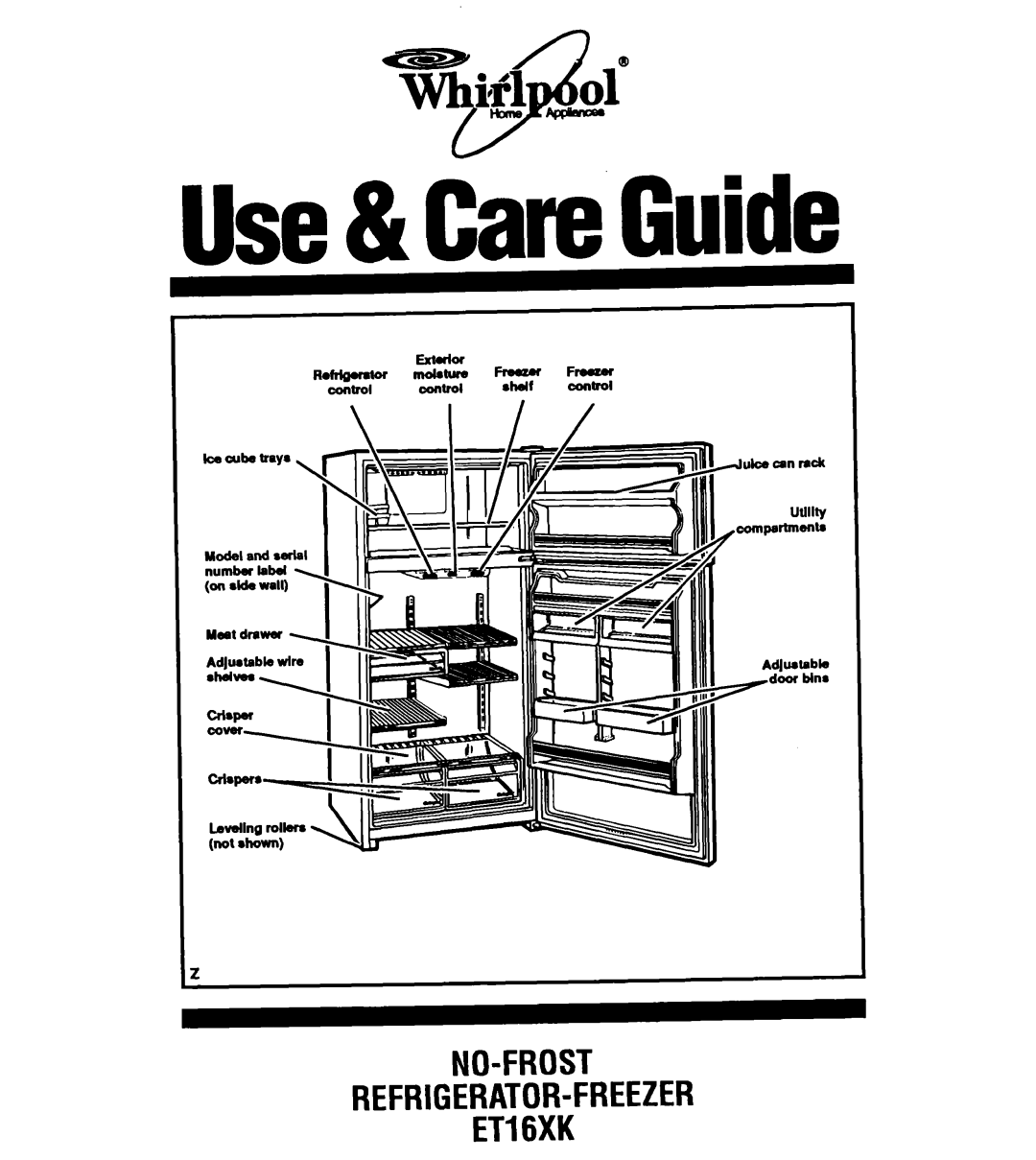 Whirlpool ET16XK manual Use& CareGuide, W4aif1 