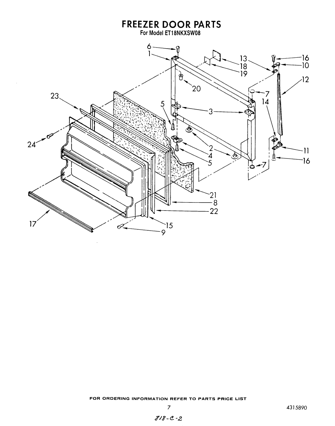 Whirlpool ET18NKXSW08 manual 