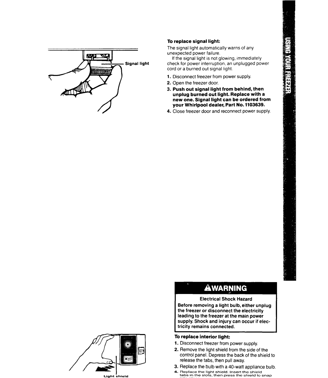 Whirlpool EV11OCX, EV190NX, EV150NX, EW190FX, EW150FX manual 