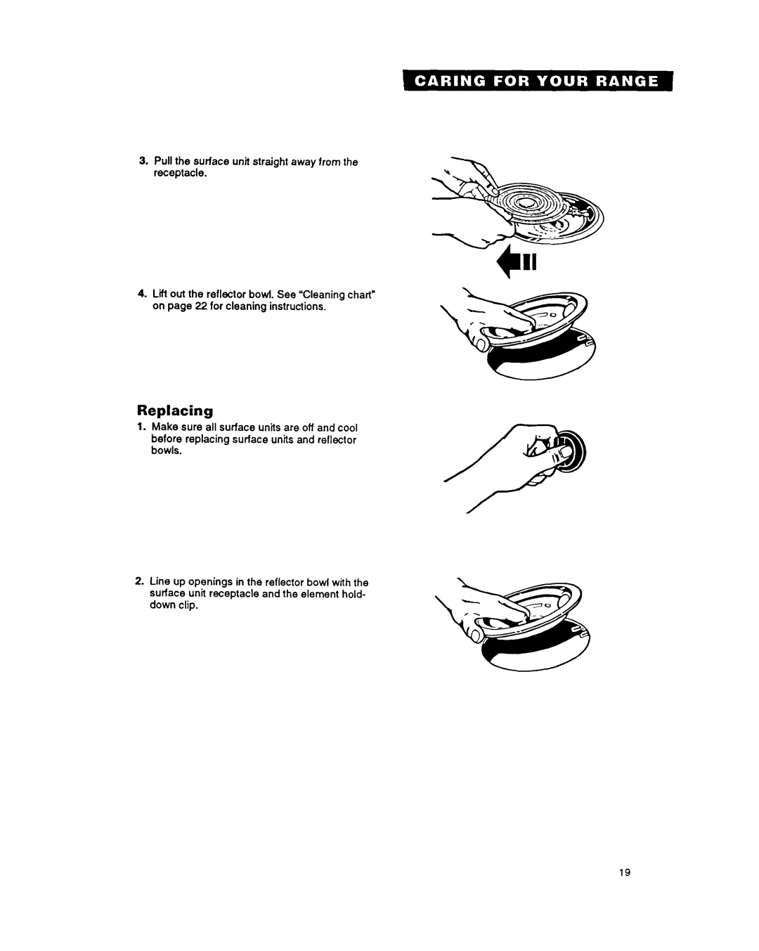 Whirlpool FEP330Y important safety instructions Replacing 