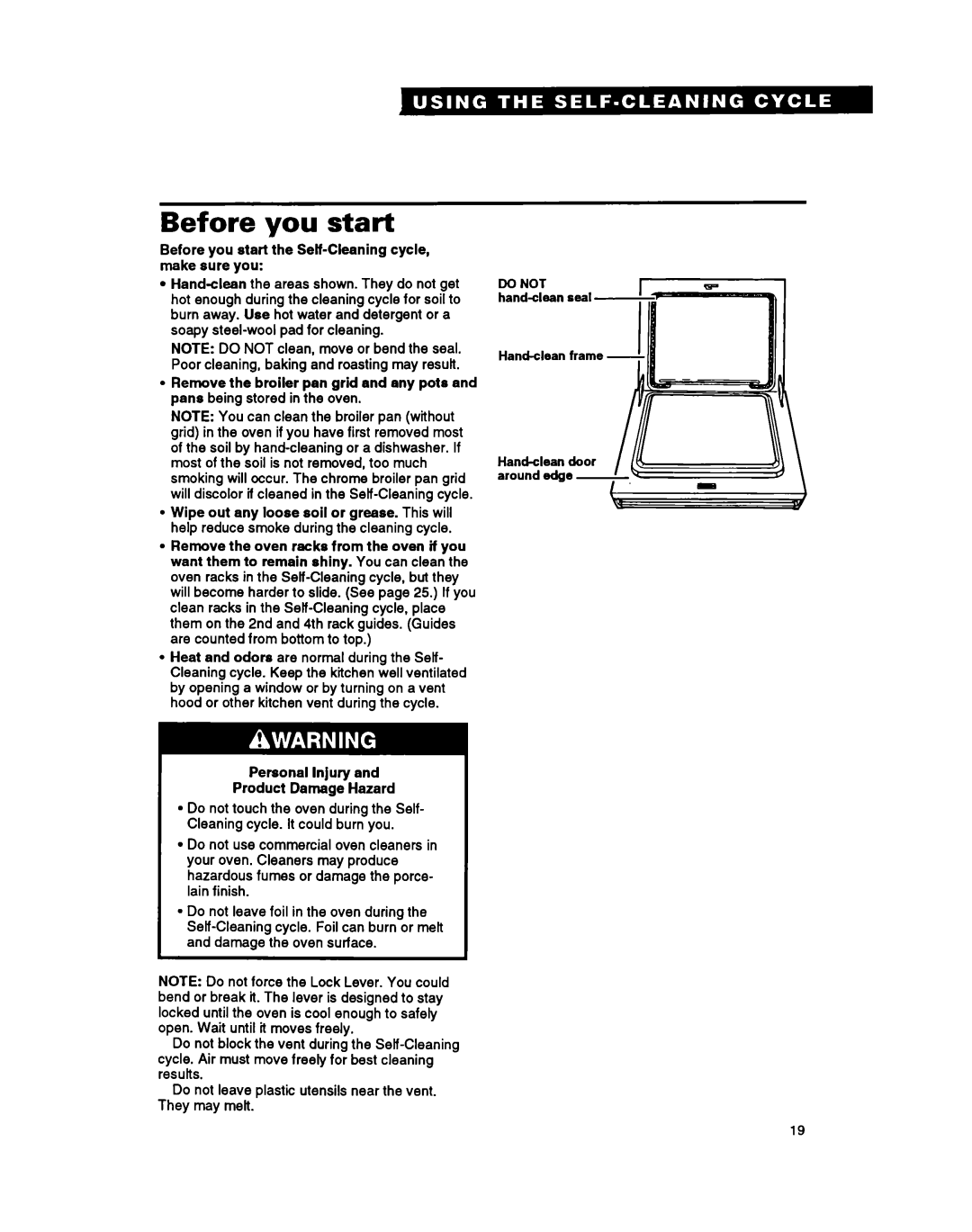 Whirlpool FES310Y manual Before you start 