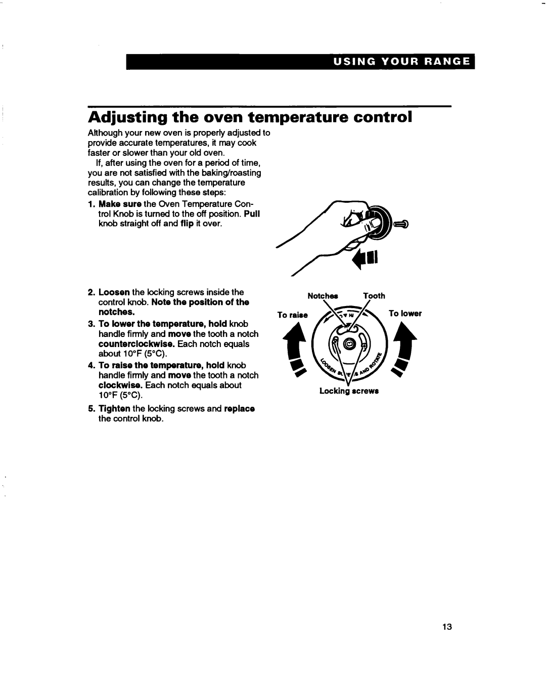 Whirlpool FES310B, FES350B manual Adjusting the oven temperature, Control 