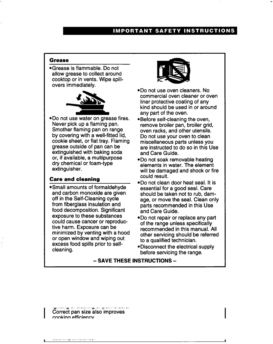 Whirlpool FES310B, FES350B manual Instructions 