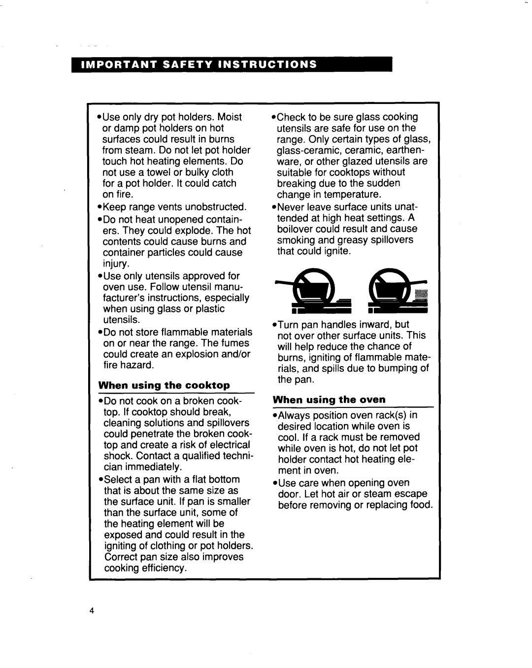 Whirlpool FES364B manual 