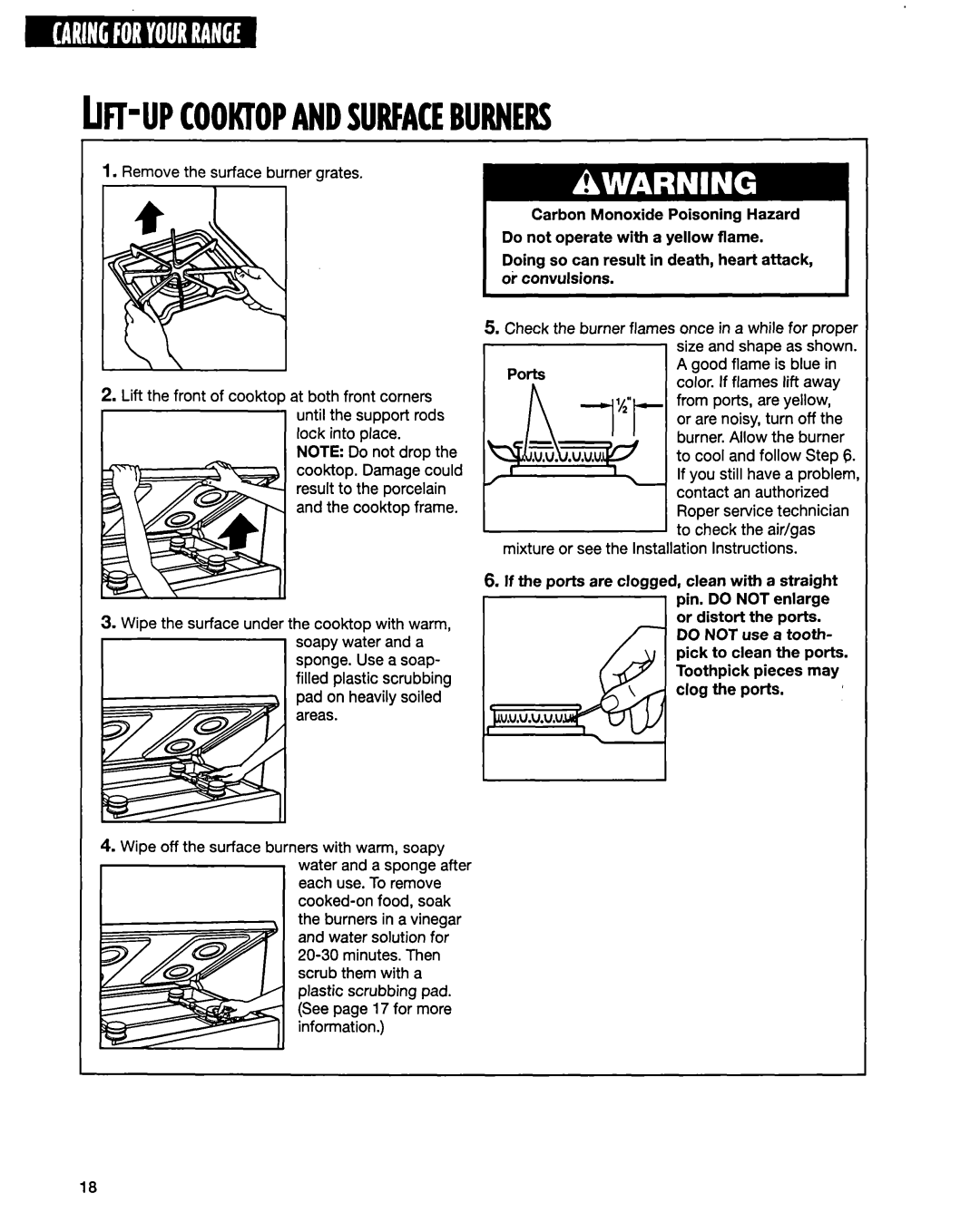 Whirlpool FGP335E, FGP325E, FGP315E warranty BMlP Cooktopandsurfaceburners 