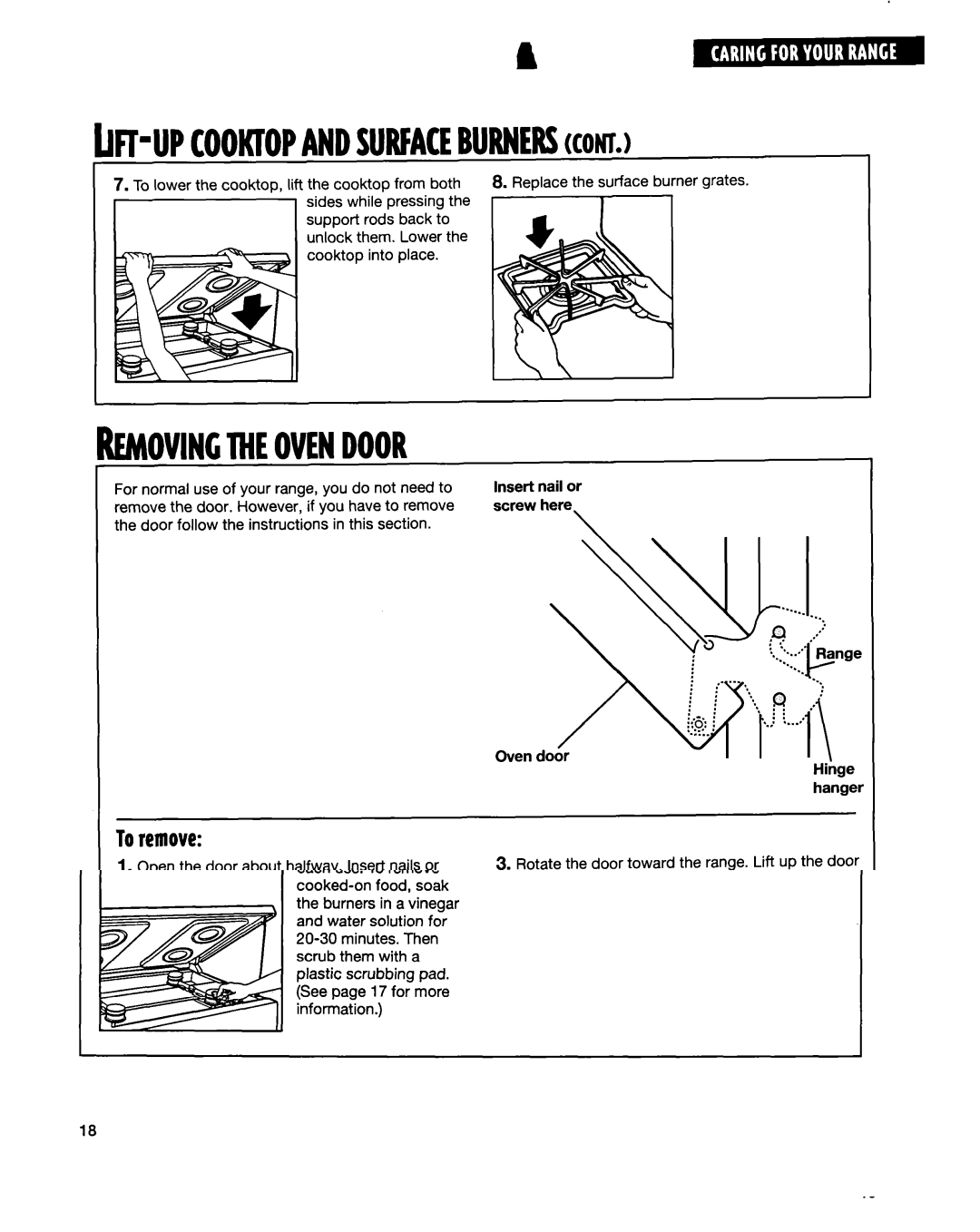 Whirlpool FGP325E, FGP335E, FGP315E warranty Ifc-Upcoowopandsurfaceburnerskontj, Toremove 