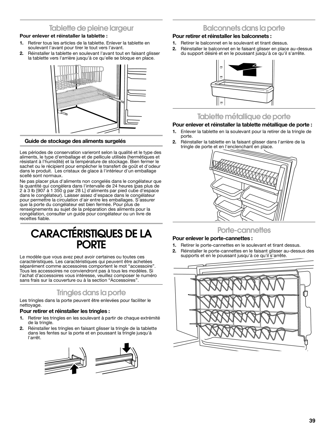 Whirlpool GAFZ21XXMK00 manual Porte 