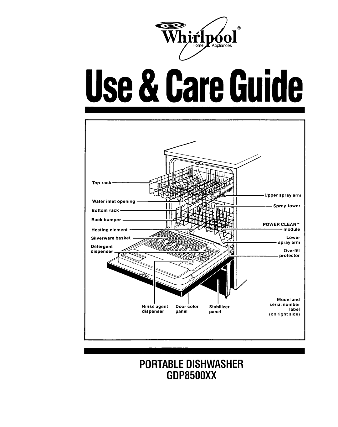 Whirlpool GDP8500XX manual Use& CareGuide, Home Appliances 