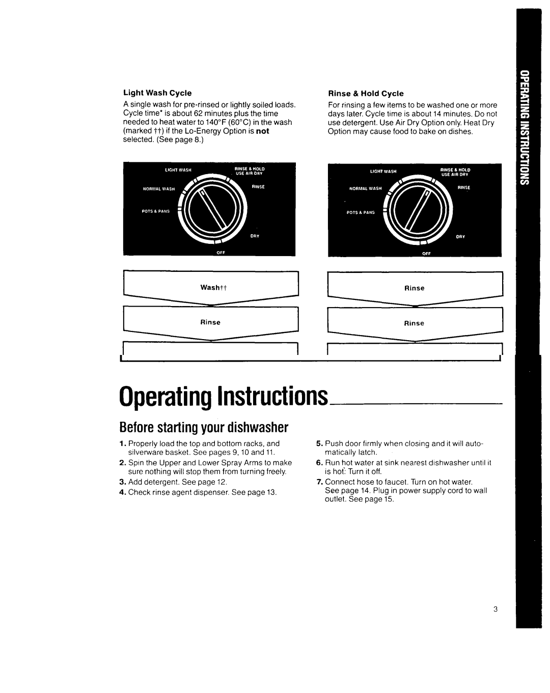 Whirlpool GDP8500XX manual ‘Cycle time Includes heated dry trme 