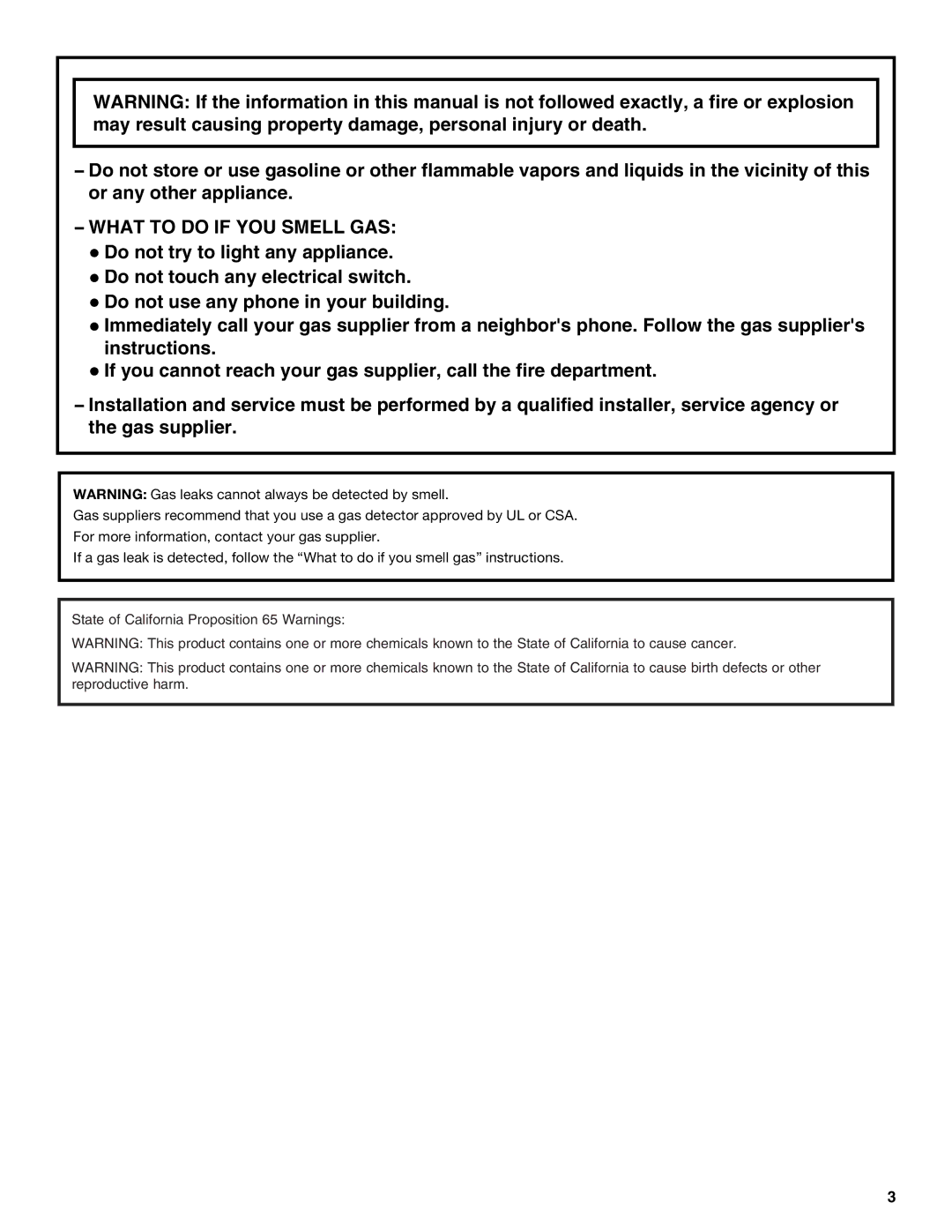 Whirlpool GGG388LX, GGG390LX manual What to do if YOU Smell GAS 