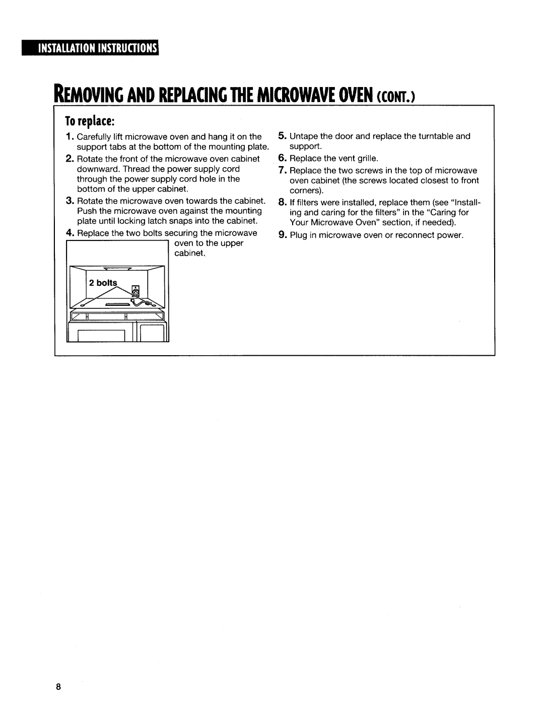 Whirlpool GH7145XF manual 