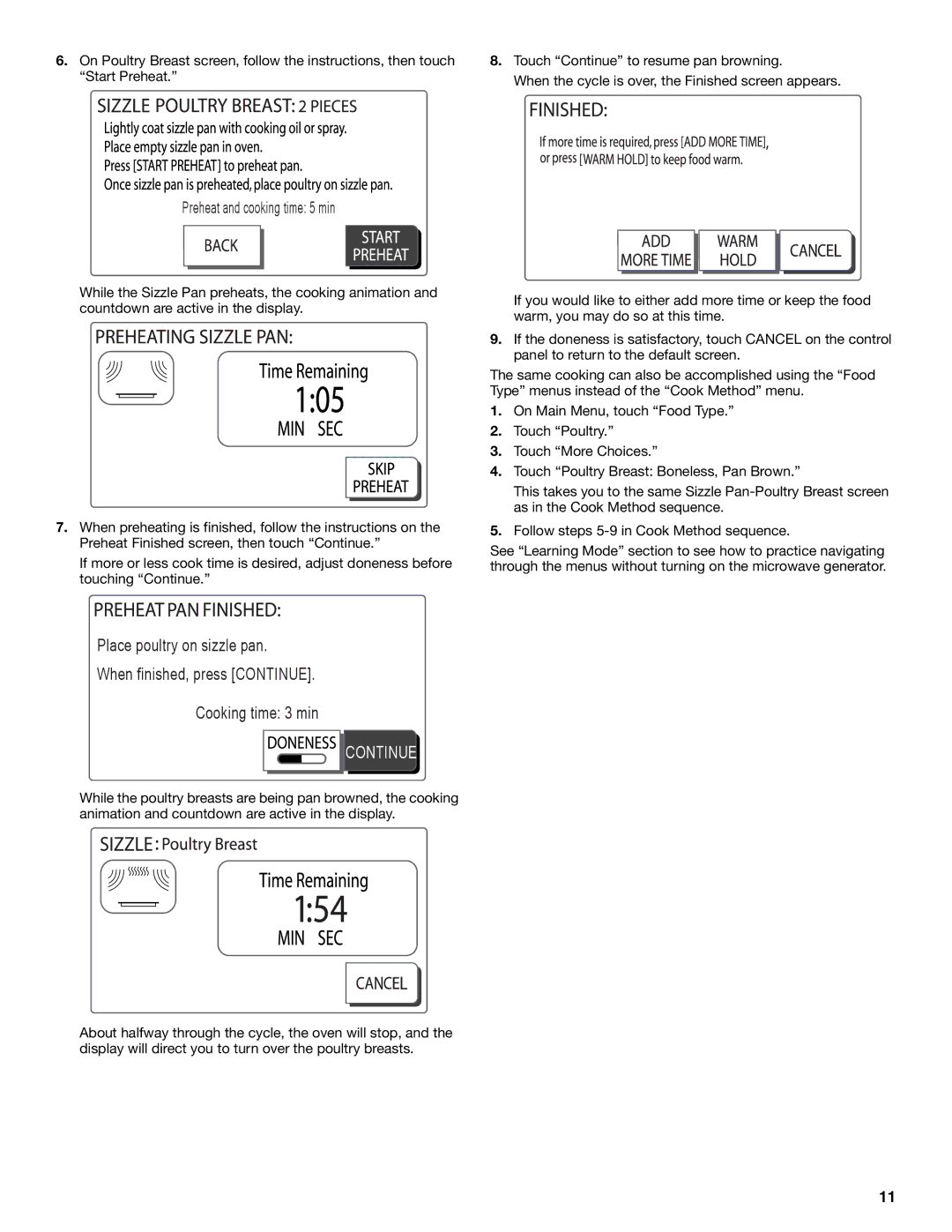 Whirlpool GH7208XR manual Continue 