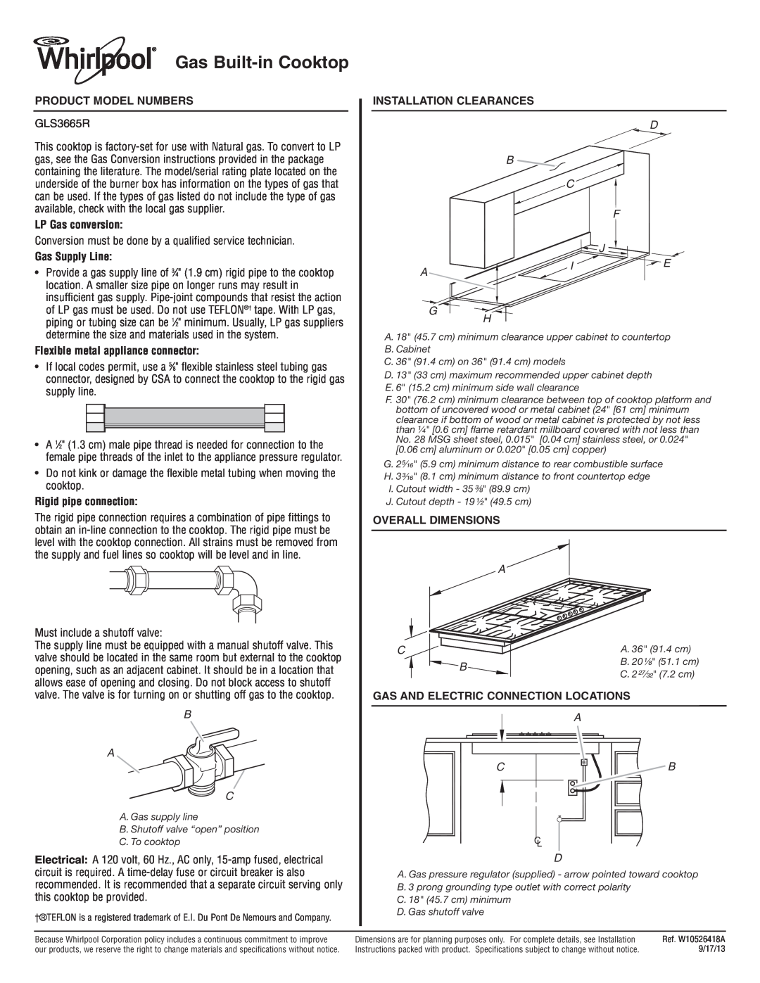 Whirlpool GLS3665R installation instructions Illus. Part No. No. DESCRIPTION, Following Parts Not Illustrated 