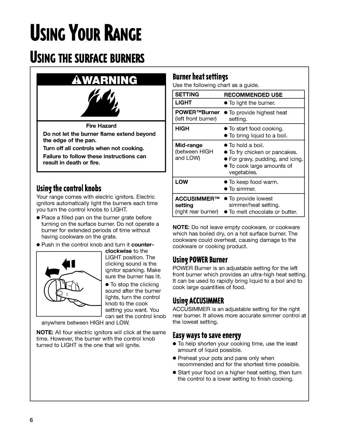 Whirlpool GS395LEG, GS395LEH manual 