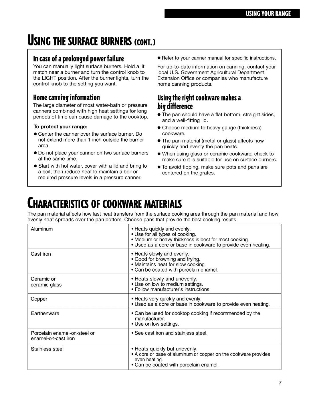 Whirlpool GS395LEH, GS395LEG manual 