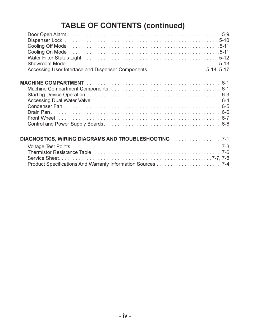 Whirlpool GSS26C5XXW, GSF26C5EXW manual Table of Contents 